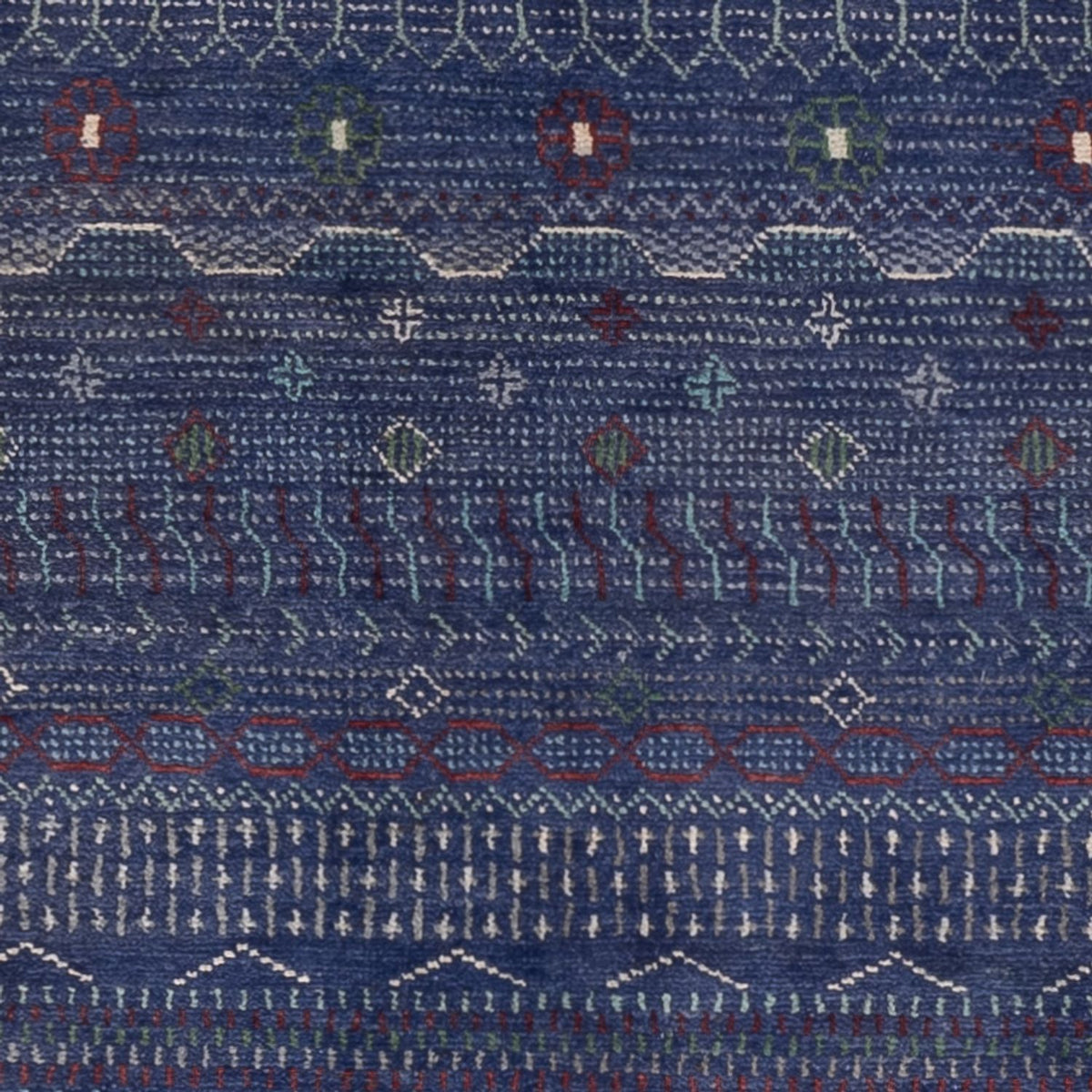 Alfombra Gabbeh - Persa - 191 x 140 cm - azul oscuro