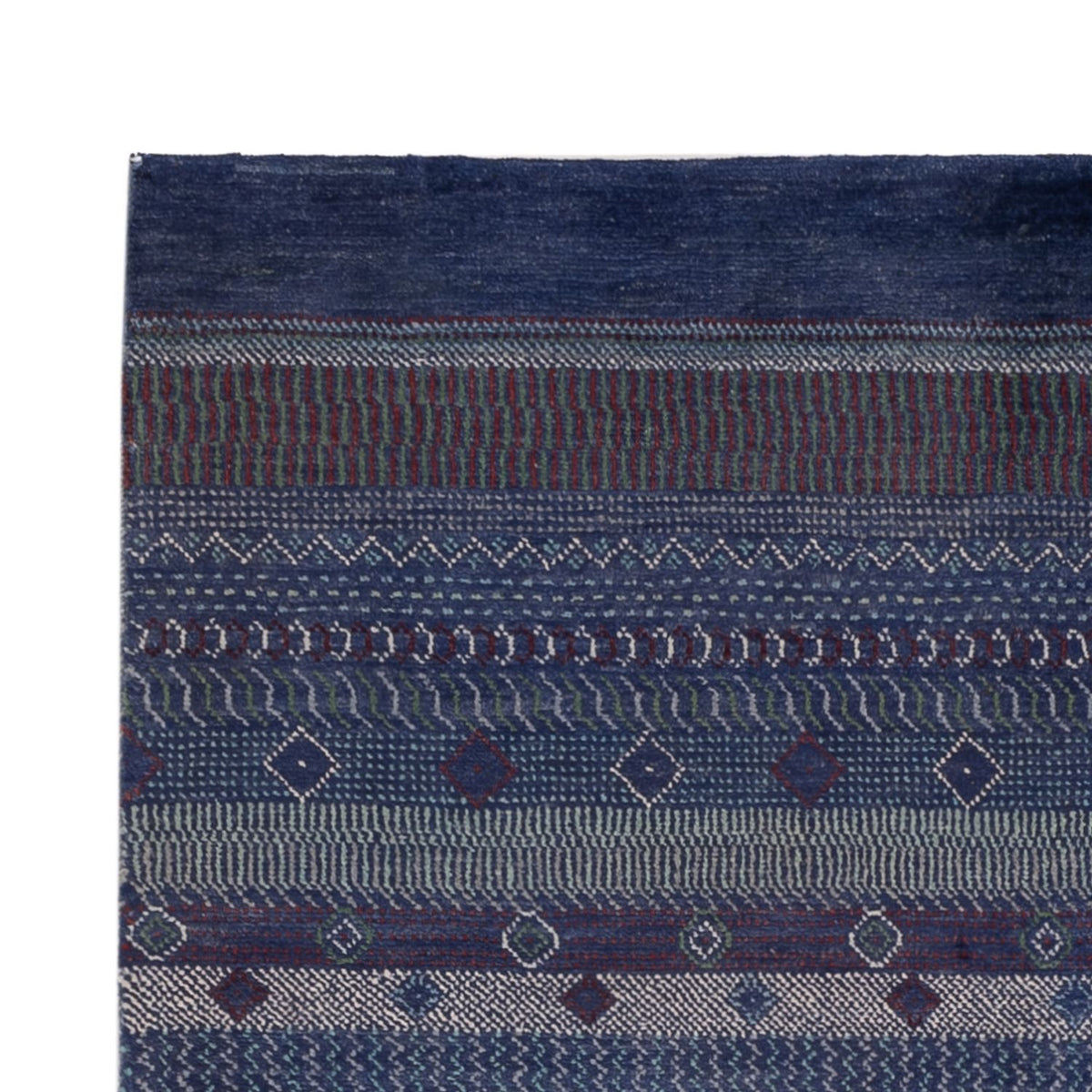 Alfombra Gabbeh - Persa - 191 x 140 cm - azul oscuro