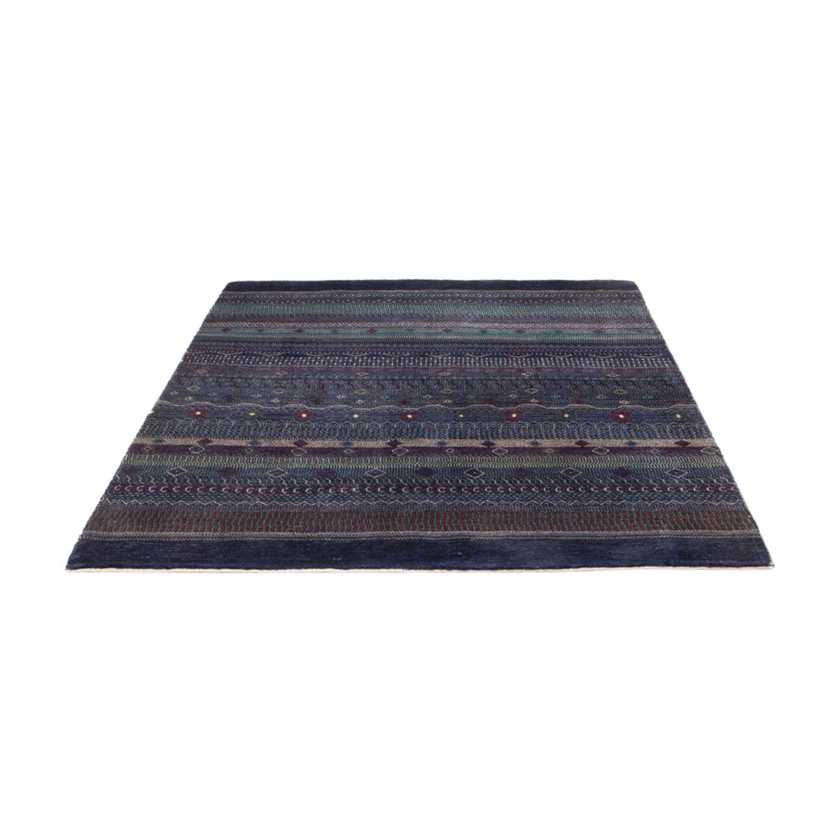 Alfombra Gabbeh - Persa - 191 x 140 cm - azul oscuro