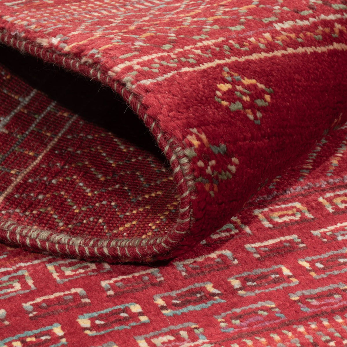 Alfombra Gabbeh - Loribaft Indus - 192 x 122 cm - rojo