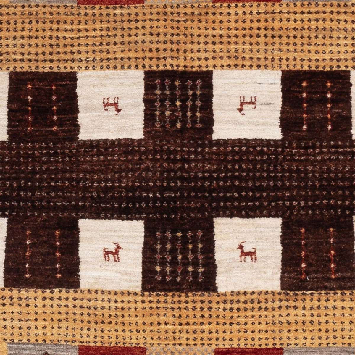 Alfombra Gabbeh - Loribaft Indus - 216 x 147 cm - multicolor