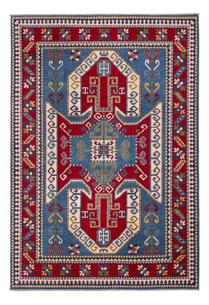 Alfombra Ziegler - Kazak - 295 x 203 cm - azul