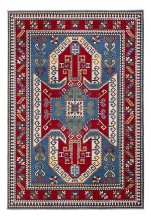 Alfombra Ziegler - Kazak - 295 x 203 cm - azul