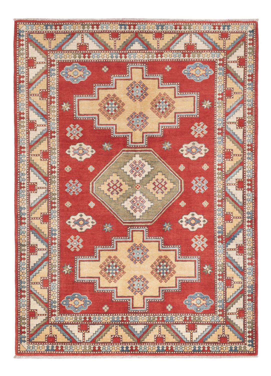 Alfombra Ziegler - Kazak - 208 x 147 cm - rojo