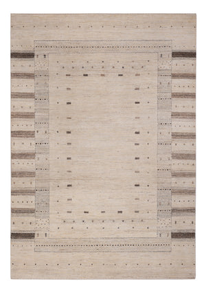 Alfombra Gabbeh - Loribaft Indus - 246 x 176 cm - beige claro