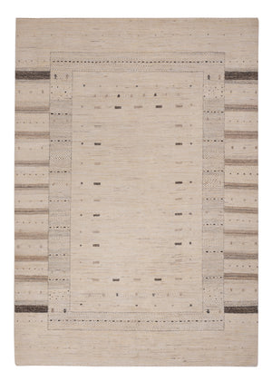 Alfombra Gabbeh - Loribaft Indus - 245 x 174 cm - beige claro