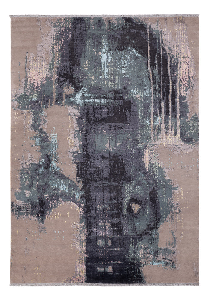Alfombra de diseño - 251 x 176 cm - multicolor