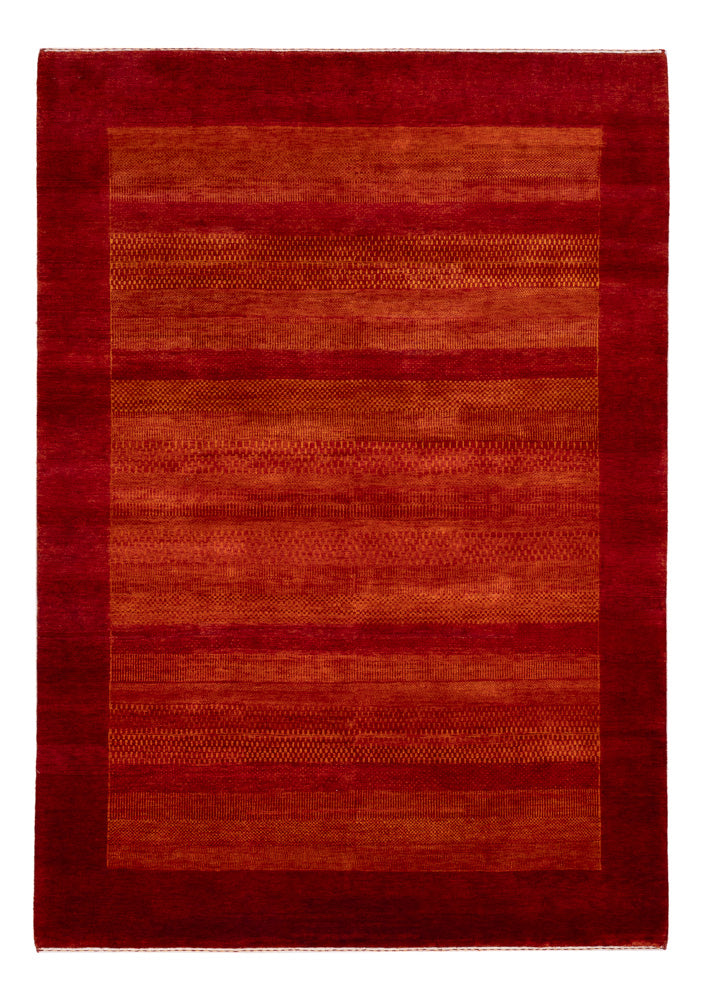 Alfombra Gabbeh - Loribaft Indus - 249 x 174 cm - rojo