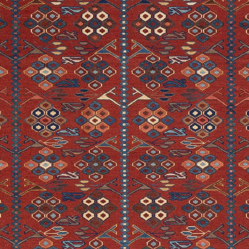 Alfombra Kelim - Oriental - Soumak - 229 x 175 cm - óxido