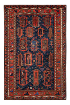 Alfombra Ziegler - Kazak - 283 x 184 cm - azul oscuro