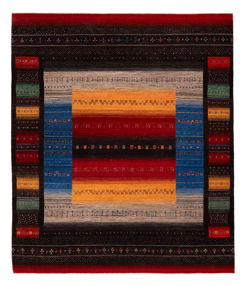 Alfombra Gabbeh - Loribaft Indus - 304 x 257 cm - multicolor