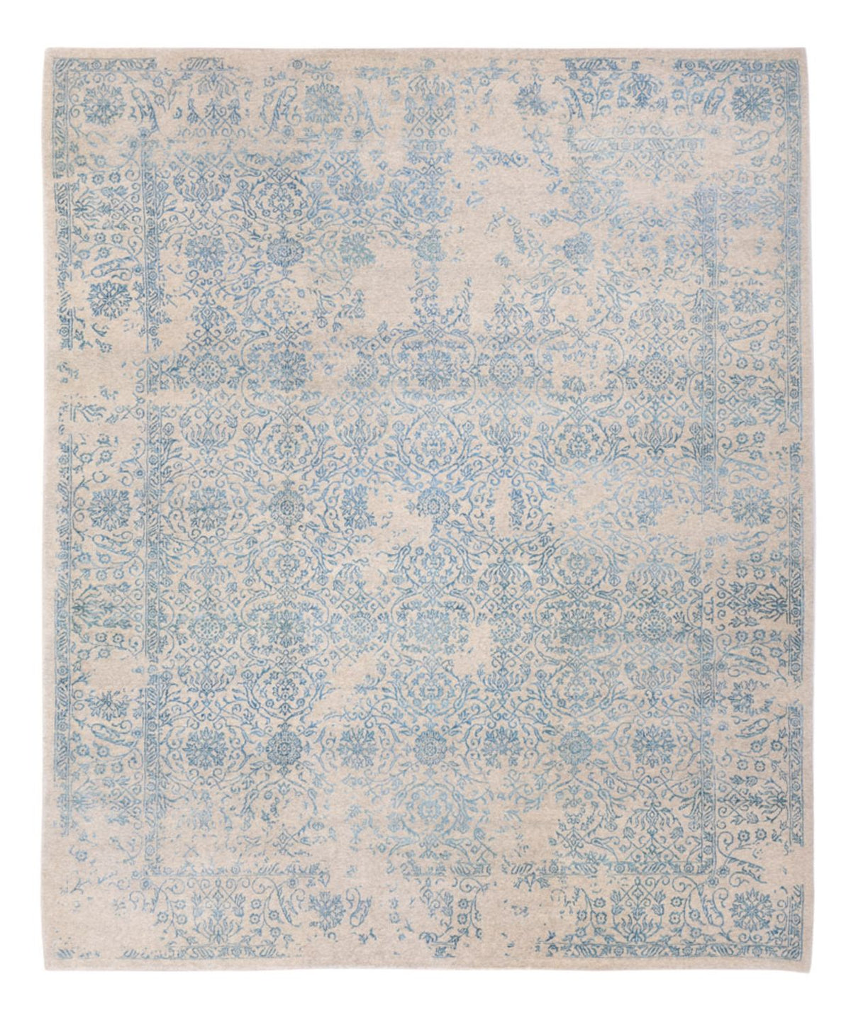 Alfombra de diseño - 289 x 241 cm - azul claro