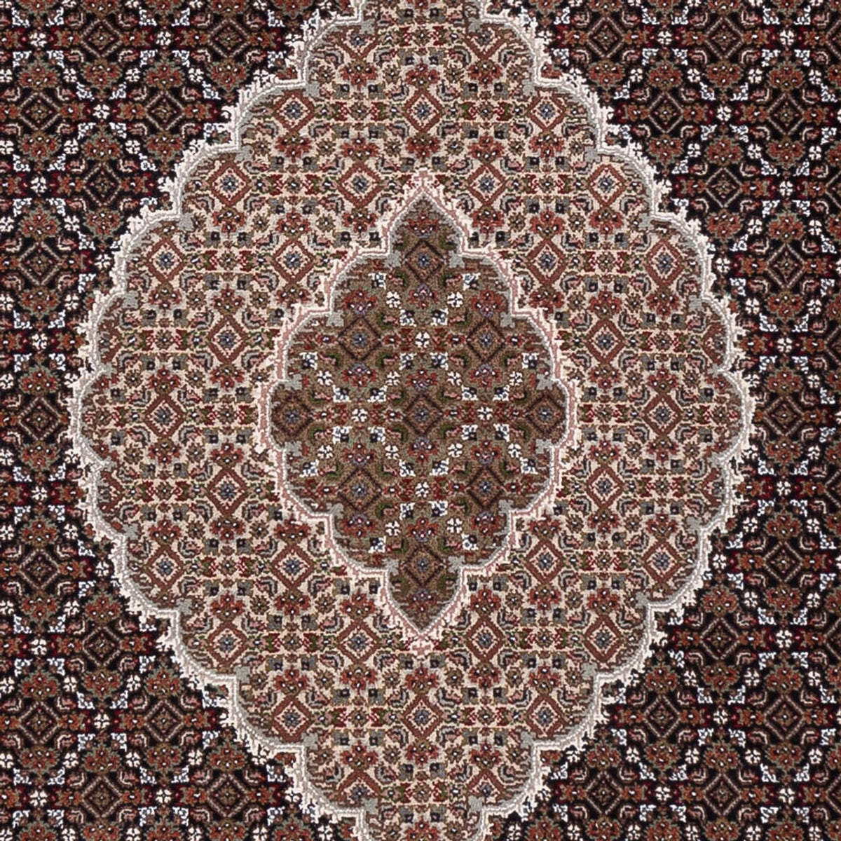 Alfombra oriental - Tabriz - 305 x 250 cm - beige oscuro