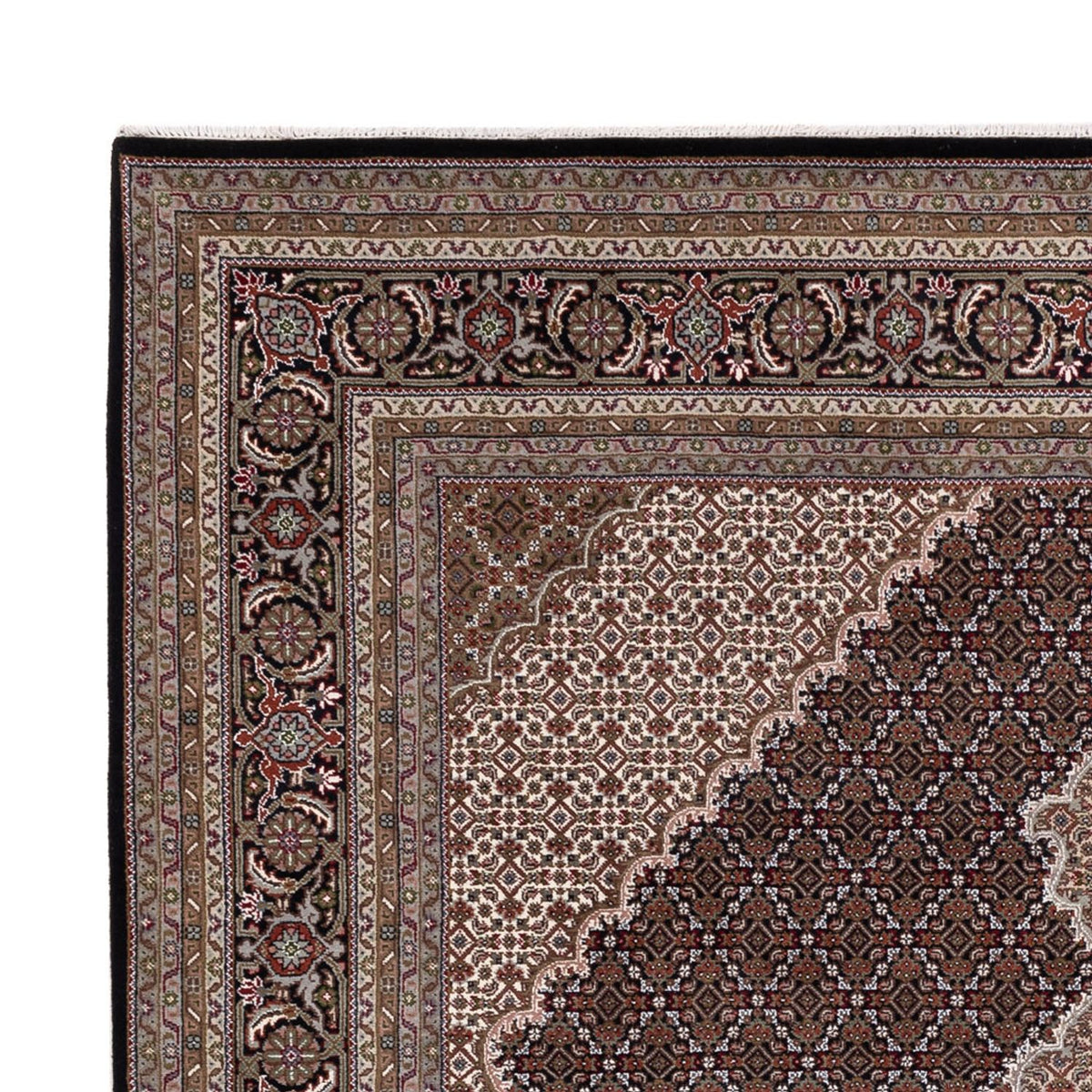 Alfombra oriental - Tabriz - 305 x 250 cm - beige oscuro