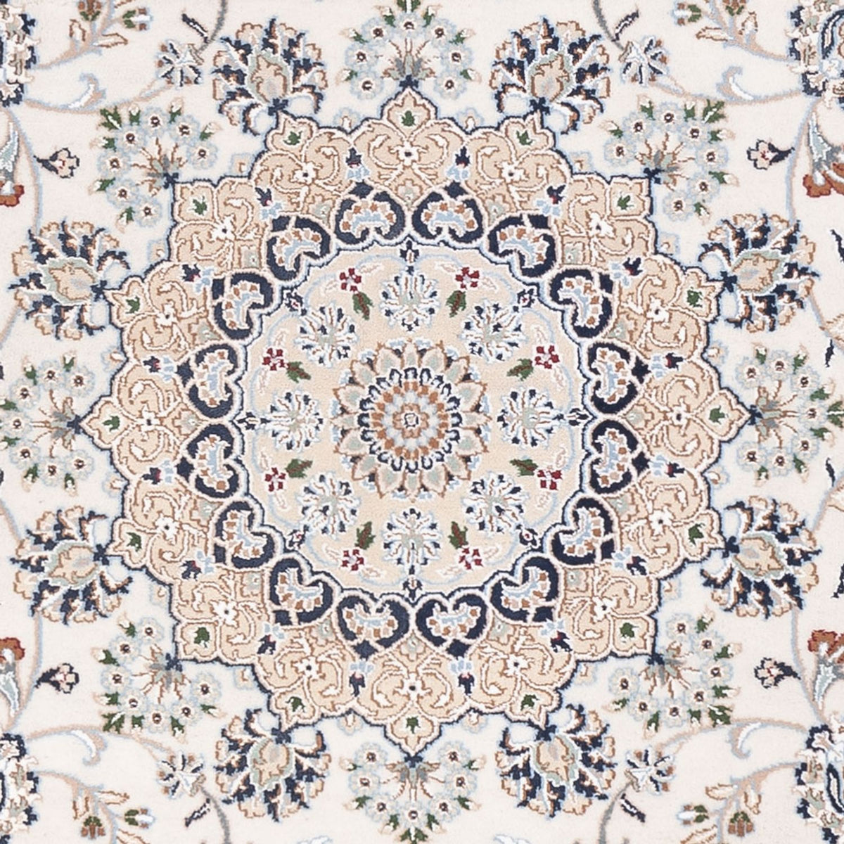 Alfombra oriental - Nain - Indus - 303 x 241 cm - blanco