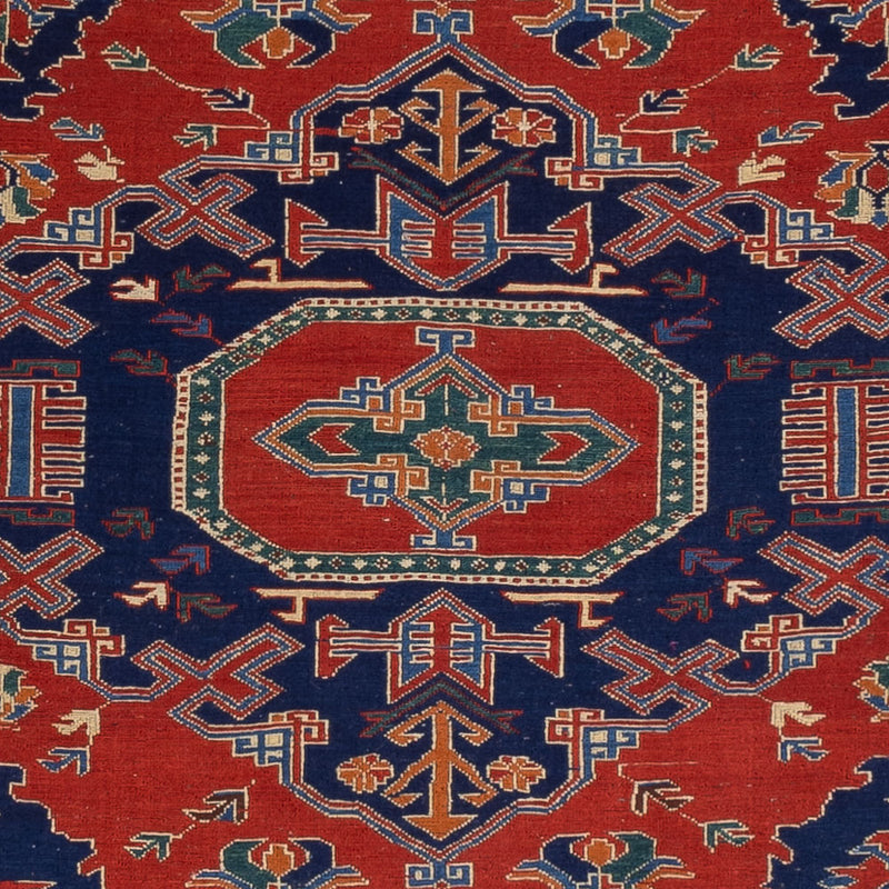 Alfombra Kelim - Oriental - Soumak - 263 x 178 cm - rojo