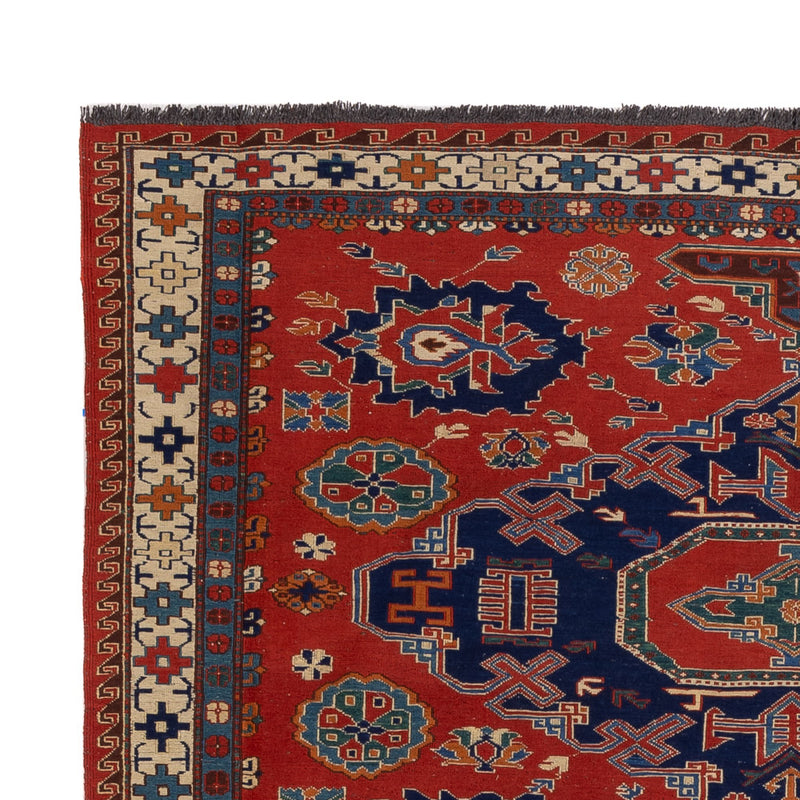 Alfombra Kelim - Oriental - Soumak - 263 x 178 cm - rojo