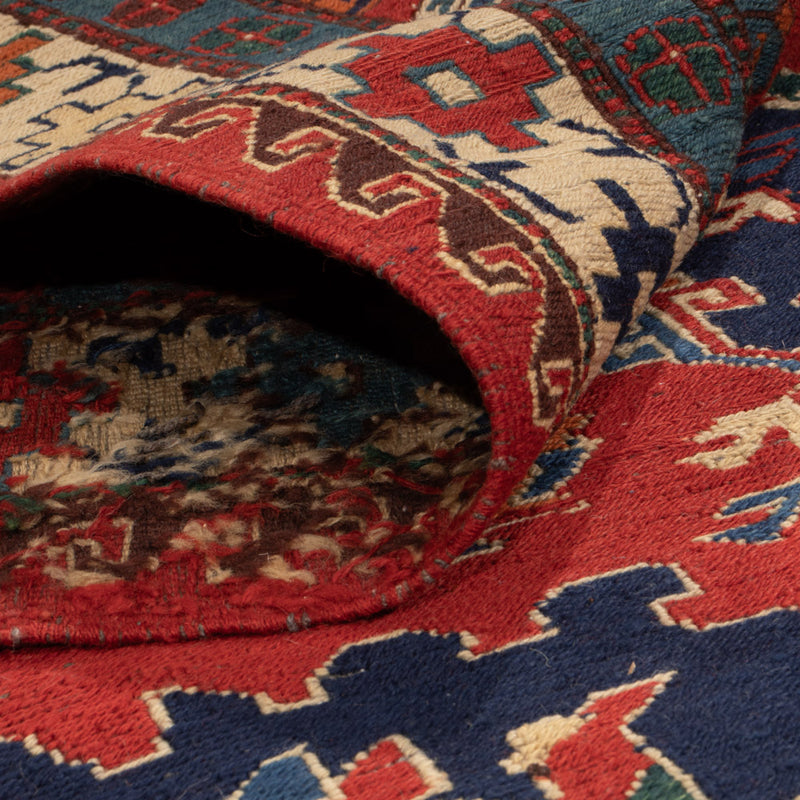 Alfombra Kelim - Oriental - Soumak - 263 x 178 cm - rojo