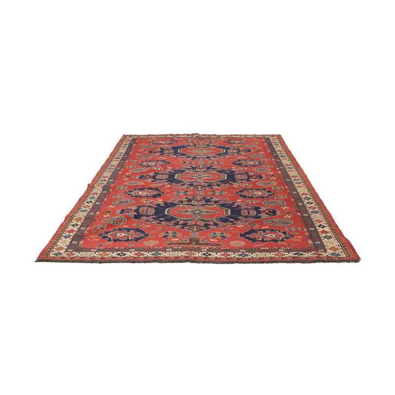 Alfombra Kelim - Oriental - Soumak - 263 x 178 cm - rojo