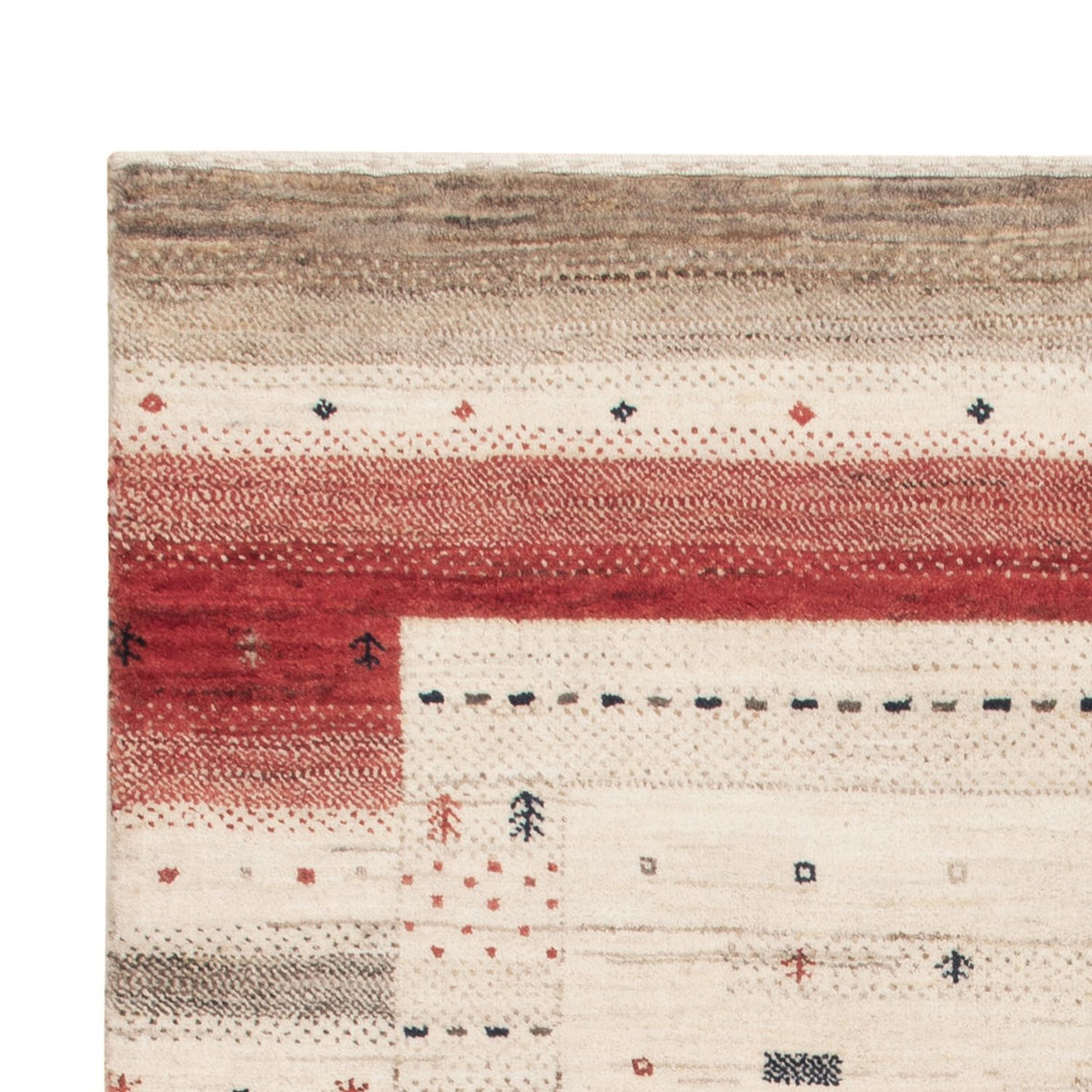 Alfombra Gabbeh - Loribaft Indus - 155 x 102 cm - beige