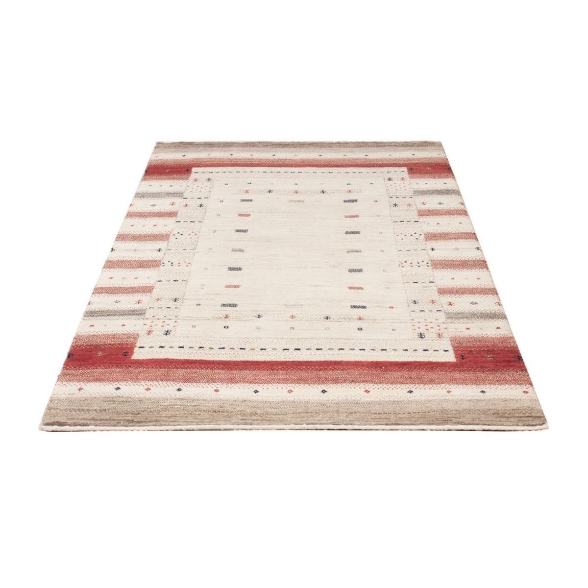 Alfombra Gabbeh - Loribaft Indus - 155 x 102 cm - beige