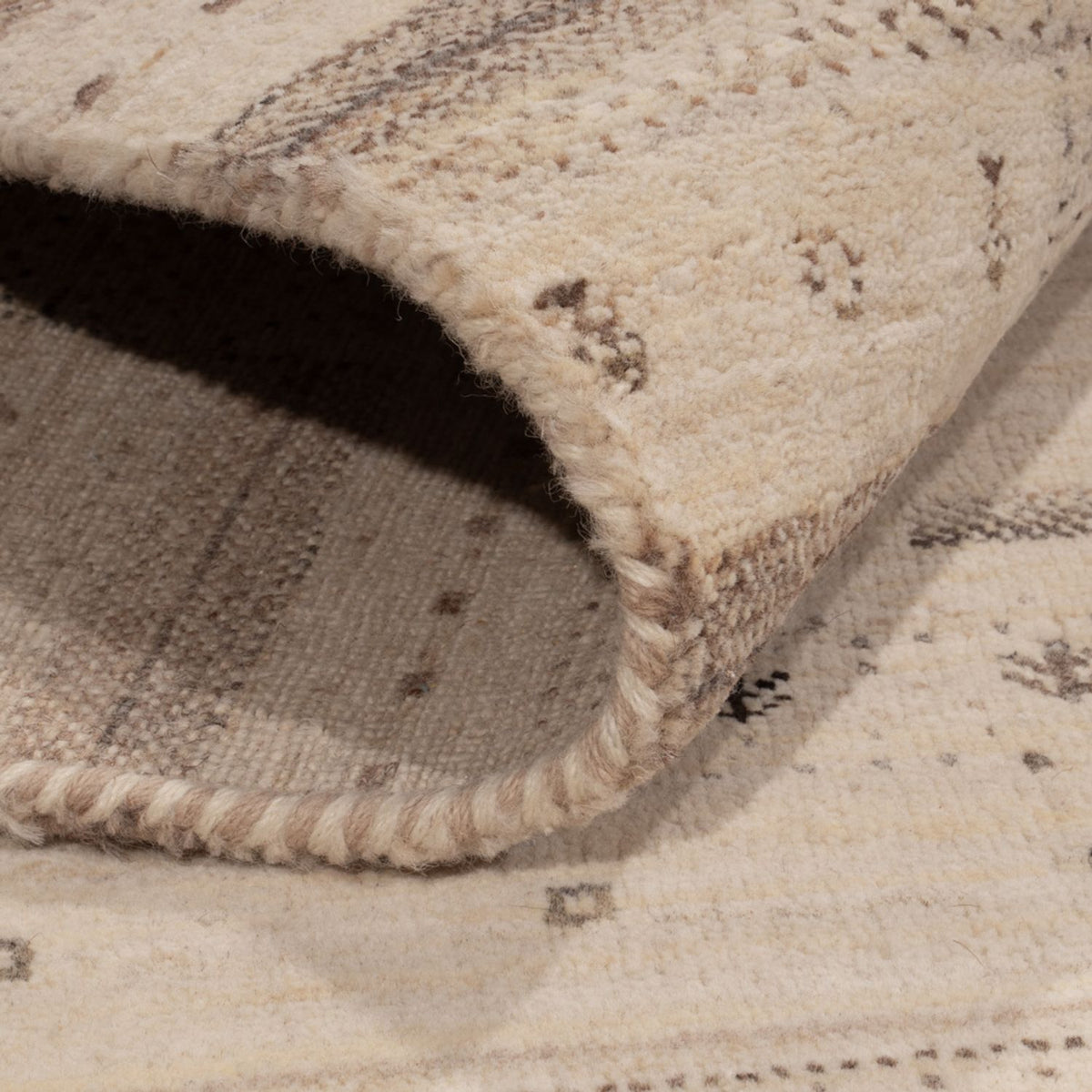 Alfombra Gabbeh - Loribaft Indus - 153 x 108 cm - beige