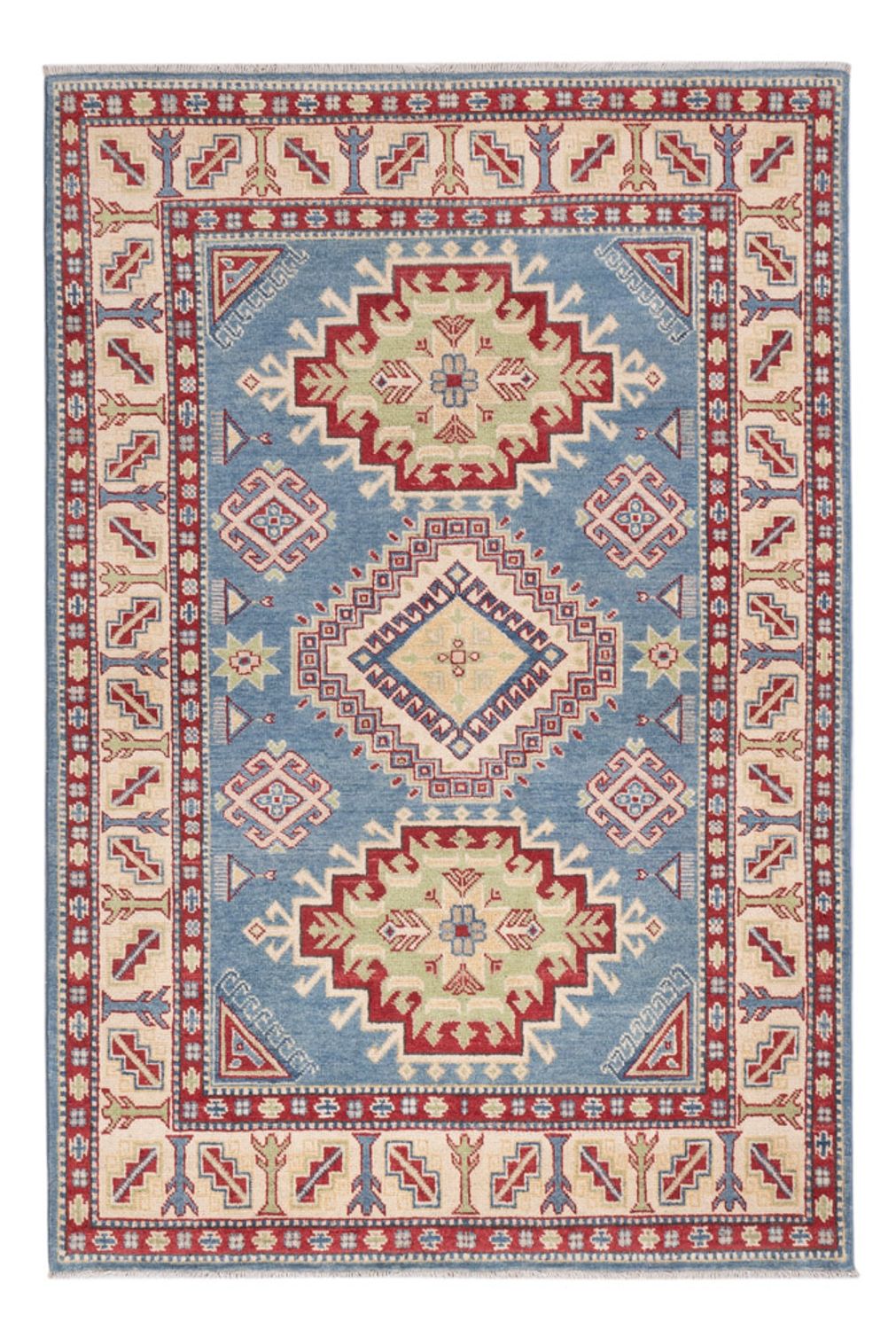 Alfombra Ziegler - Kazak - 183 x 118 cm - azul claro