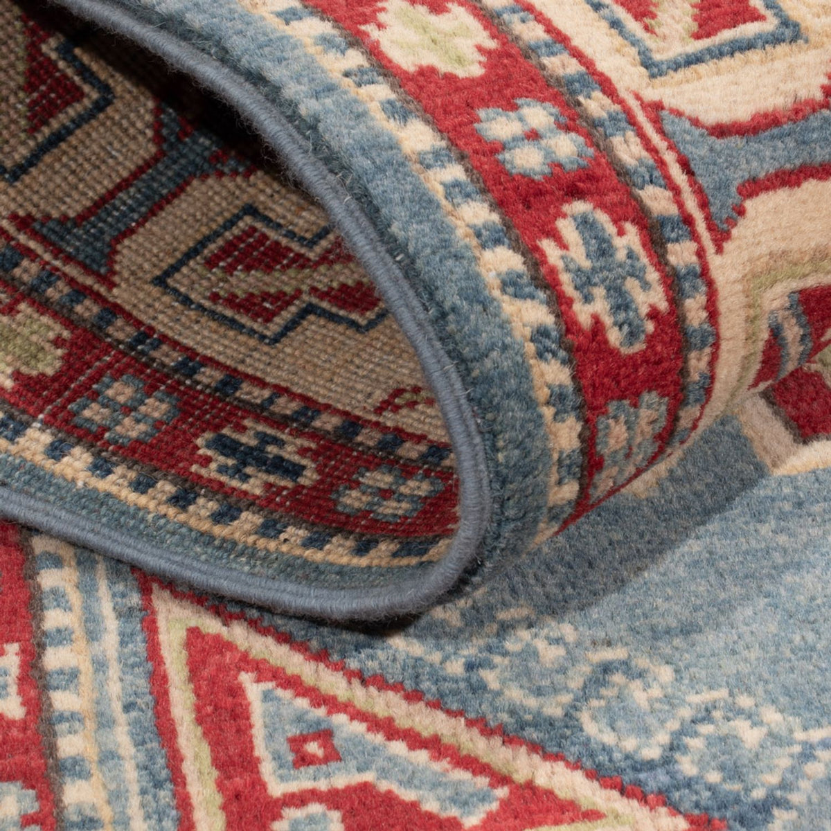 Alfombra Ziegler - Kazak - 183 x 118 cm - azul claro