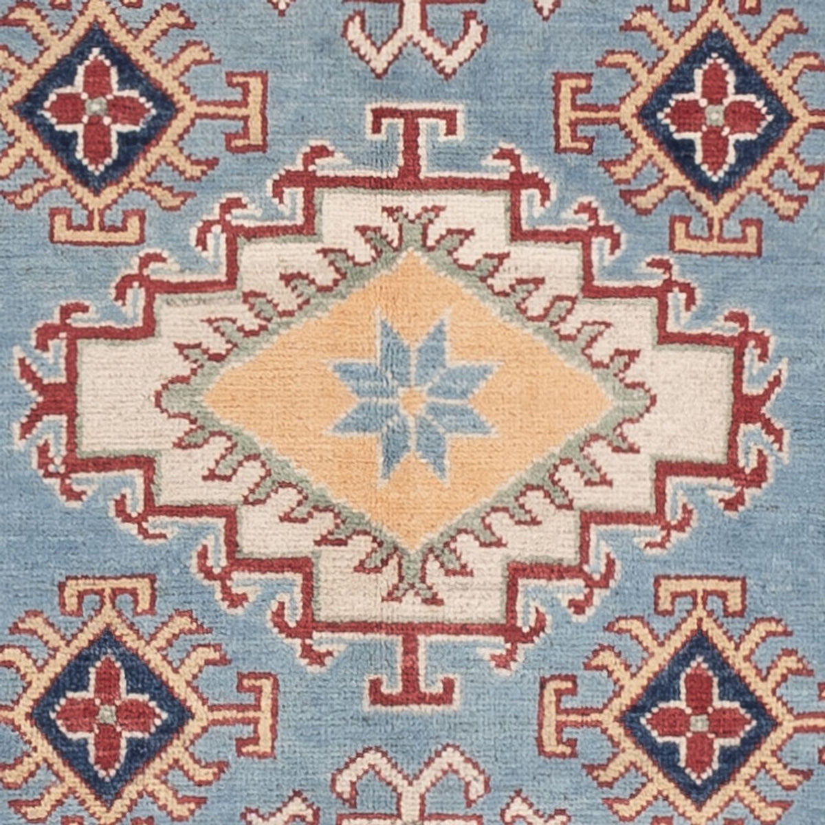 Alfombra Ziegler - Kazak - 180 x 120 cm - azul claro