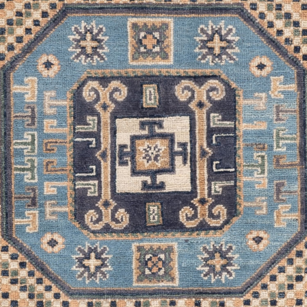 Alfombra Ziegler - Kazak - 180 x 117 cm - azul oscuro