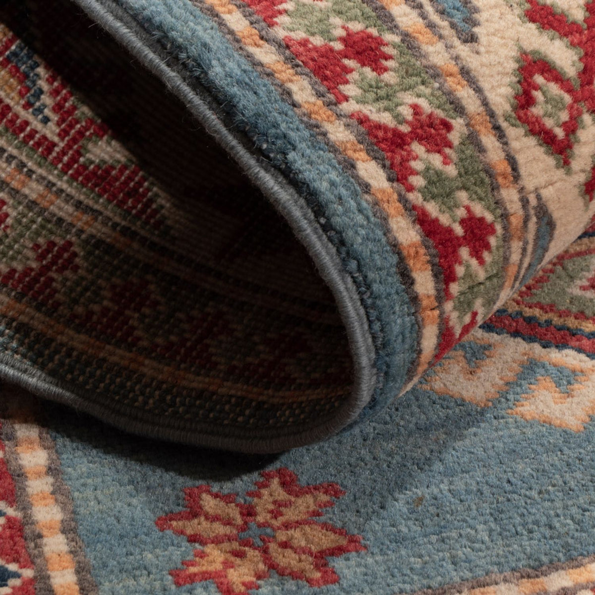 Alfombra Ziegler - Kazak - 146 x 96 cm - azul claro