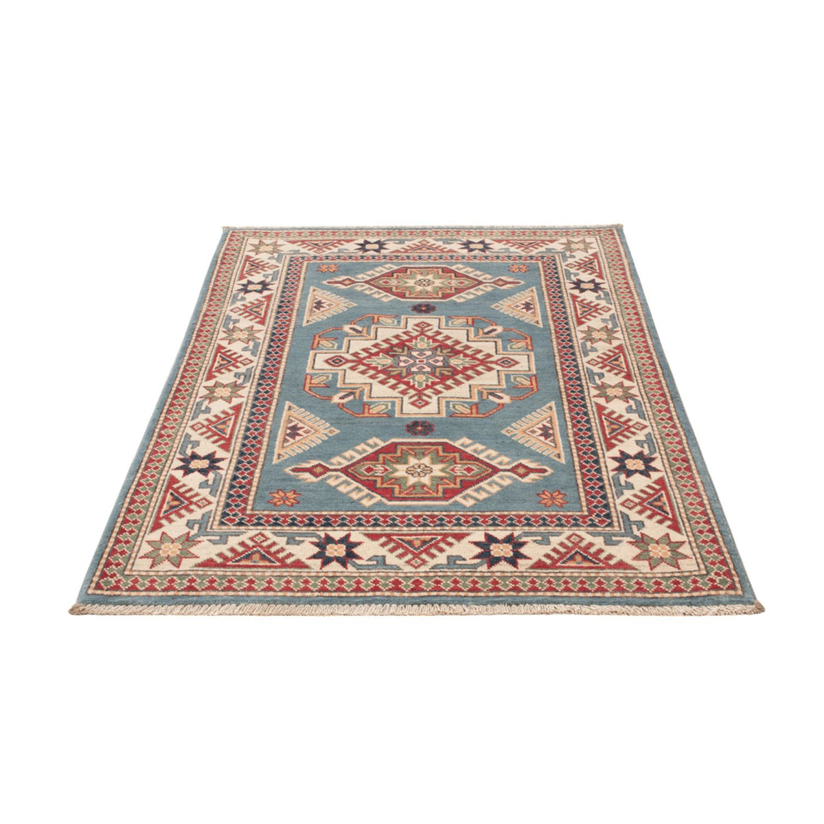 Alfombra Ziegler - Kazak - 146 x 96 cm - azul claro