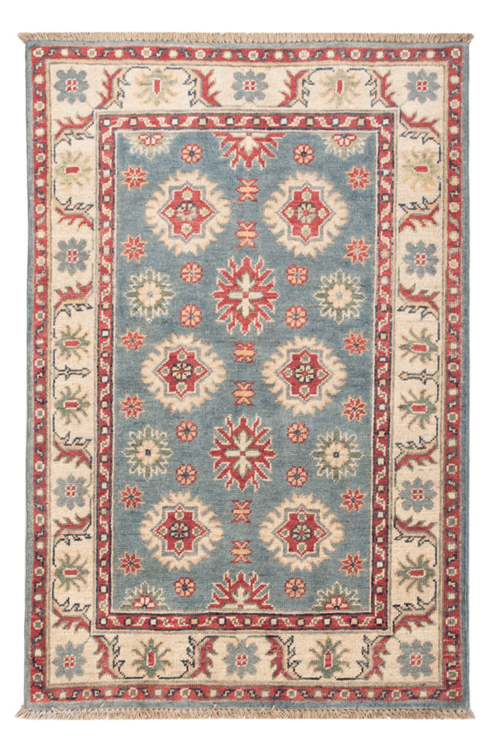 Alfombra Ziegler - Kazak - 122 x 80 cm - azul claro