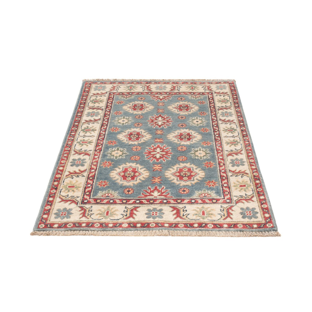 Alfombra Ziegler - Kazak - 122 x 80 cm - azul claro