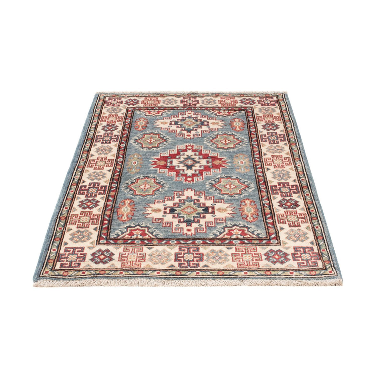 Alfombra Ziegler - Kazak - 128 x 82 cm - azul claro