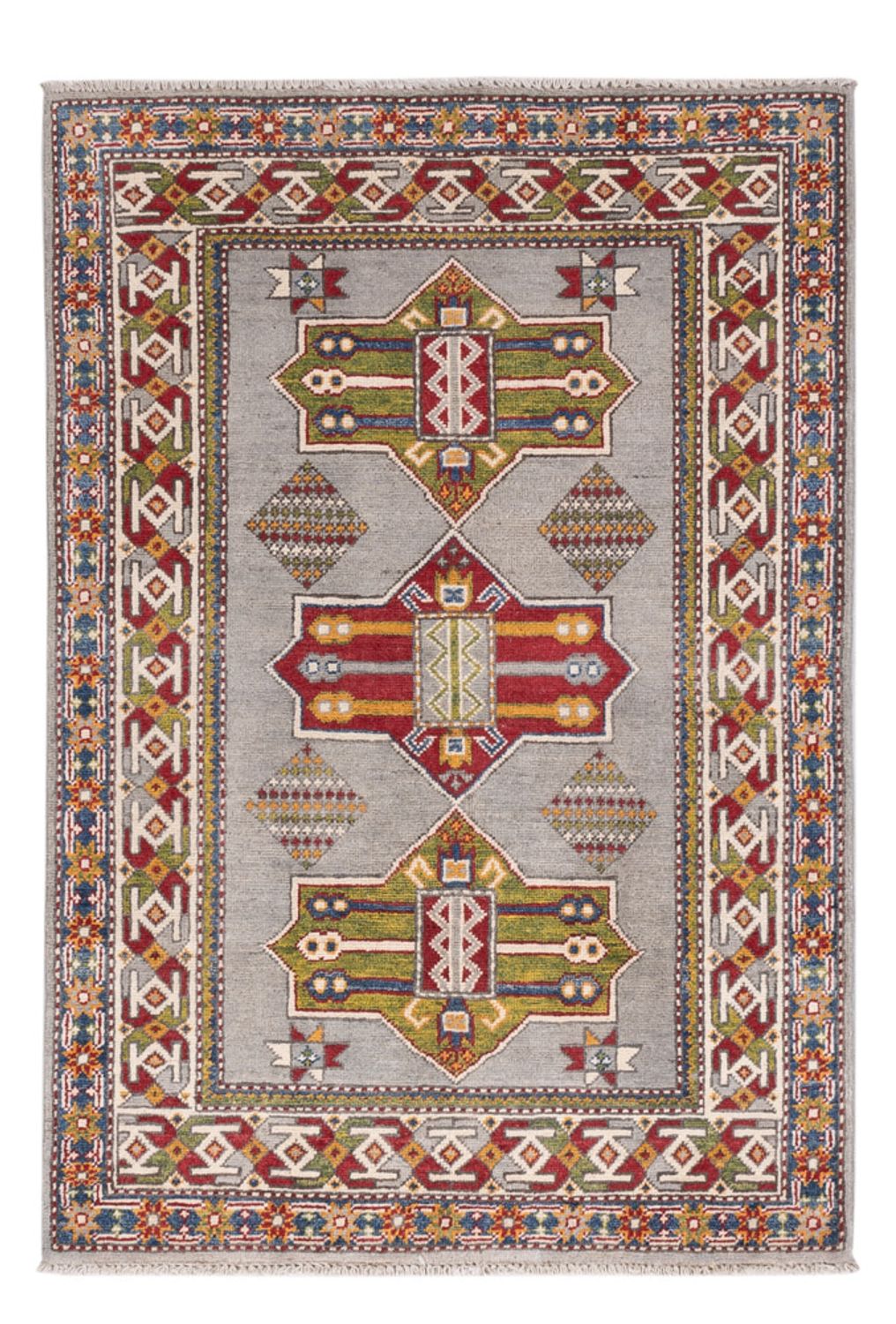 Alfombra Ziegler - Kazak - 149 x 101 cm - azul claro
