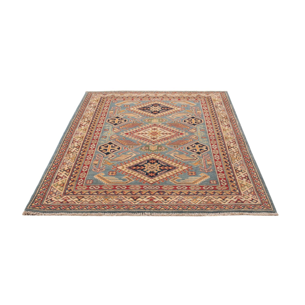 Alfombra Ziegler - Kazak - 185 x 120 cm - azul claro