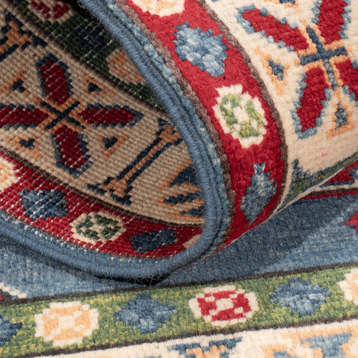 Alfombra Ziegler - Kazak - 142 x 101 cm - azul