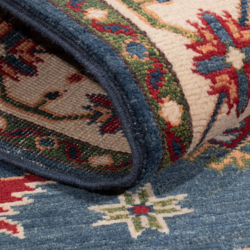 Alfombra Ziegler - Kazak - 180 x 122 cm - azul