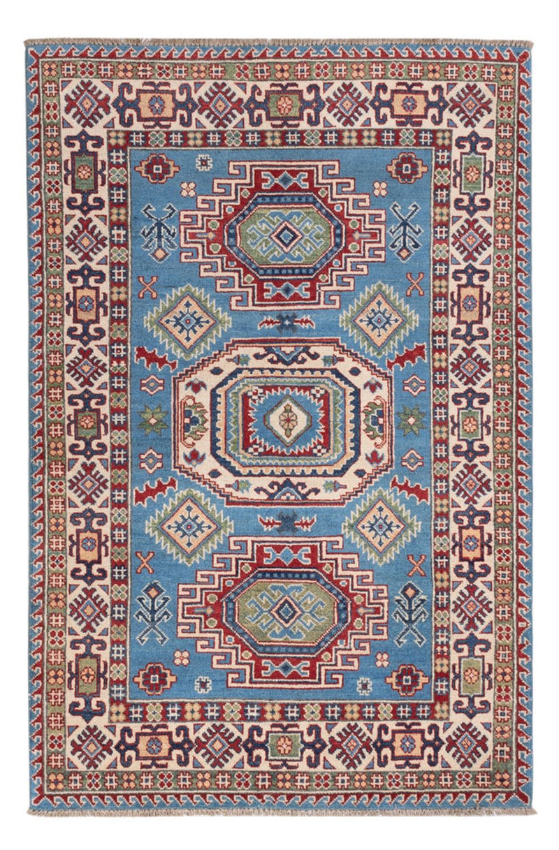 Alfombra Ziegler - Kazak - 186 x 120 cm - azul claro