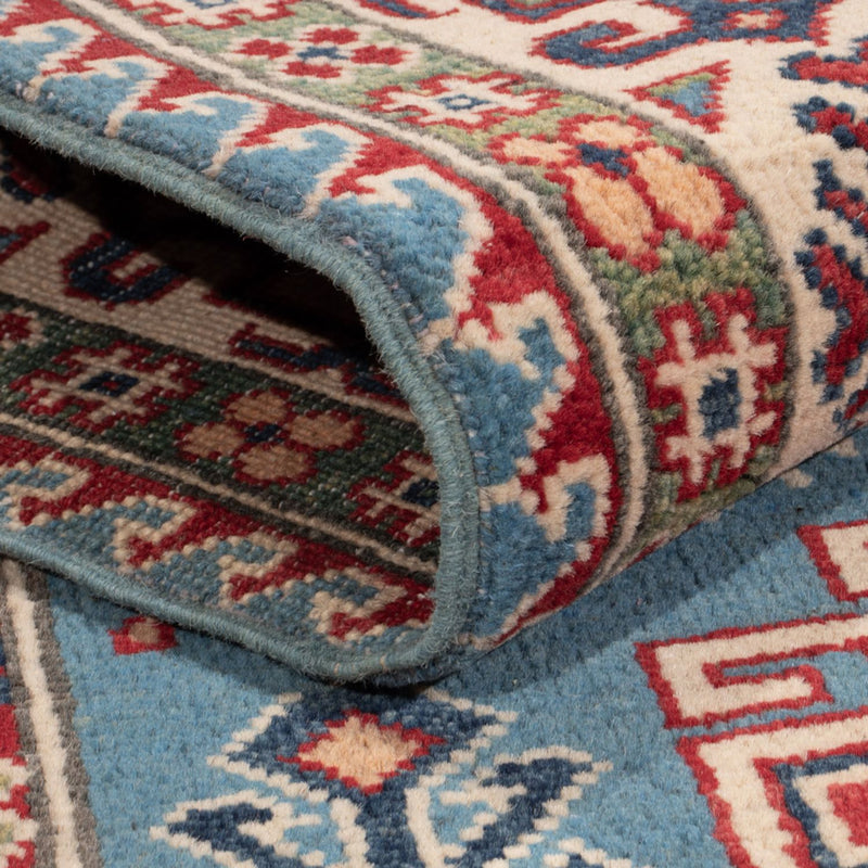 Alfombra Ziegler - Kazak - 186 x 120 cm - azul claro