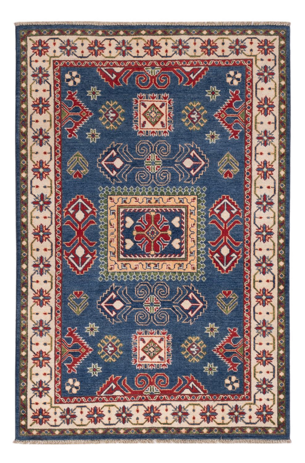 Alfombra Ziegler - Kazak - 188 x 122 cm - azul