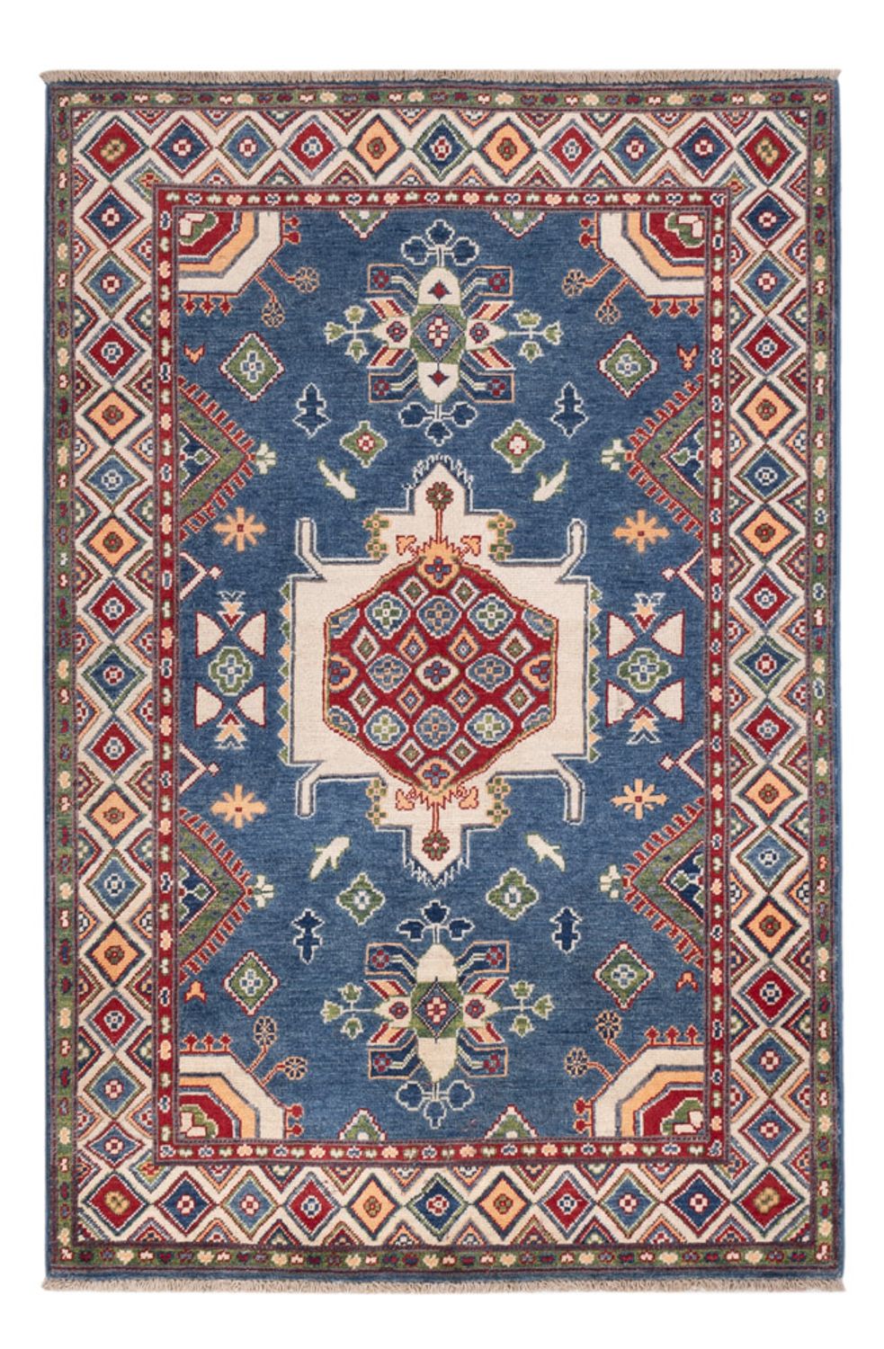Alfombra Ziegler - Kazak - 182 x 120 cm - azul