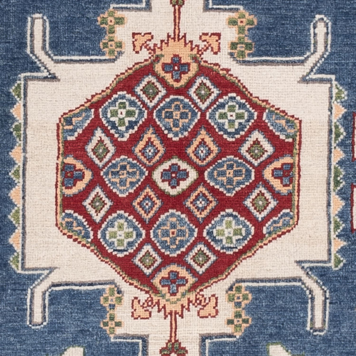 Alfombra Ziegler - Kazak - 182 x 120 cm - azul