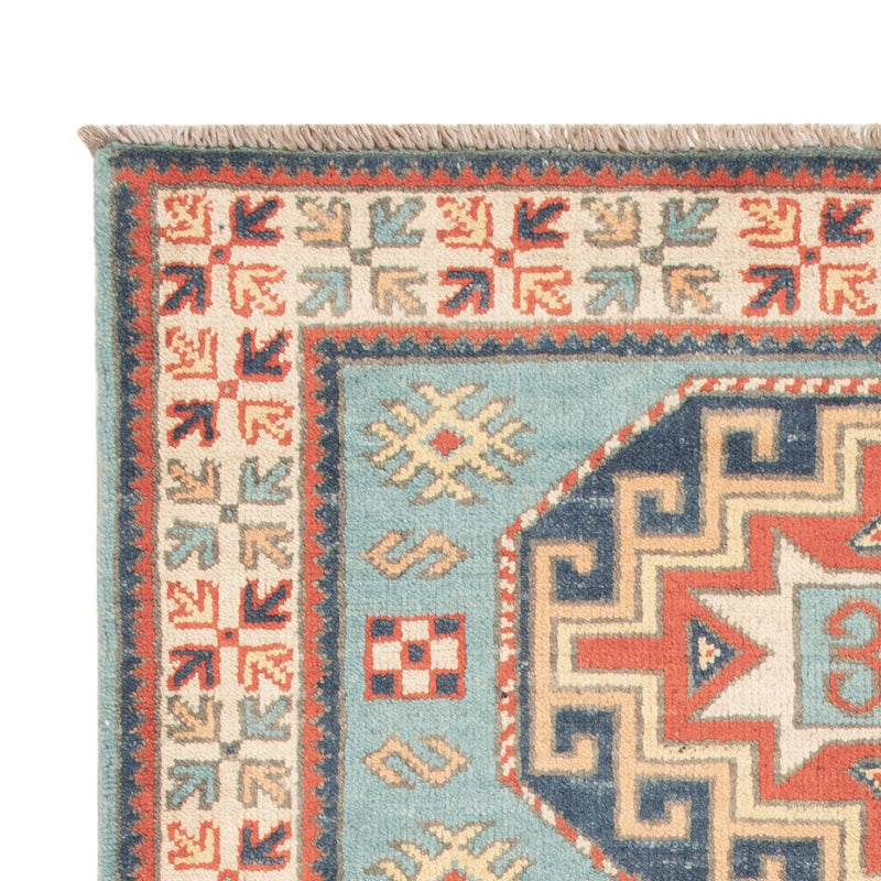 Alfombra Ziegler - Kazak - 124 x 78 cm - azul claro
