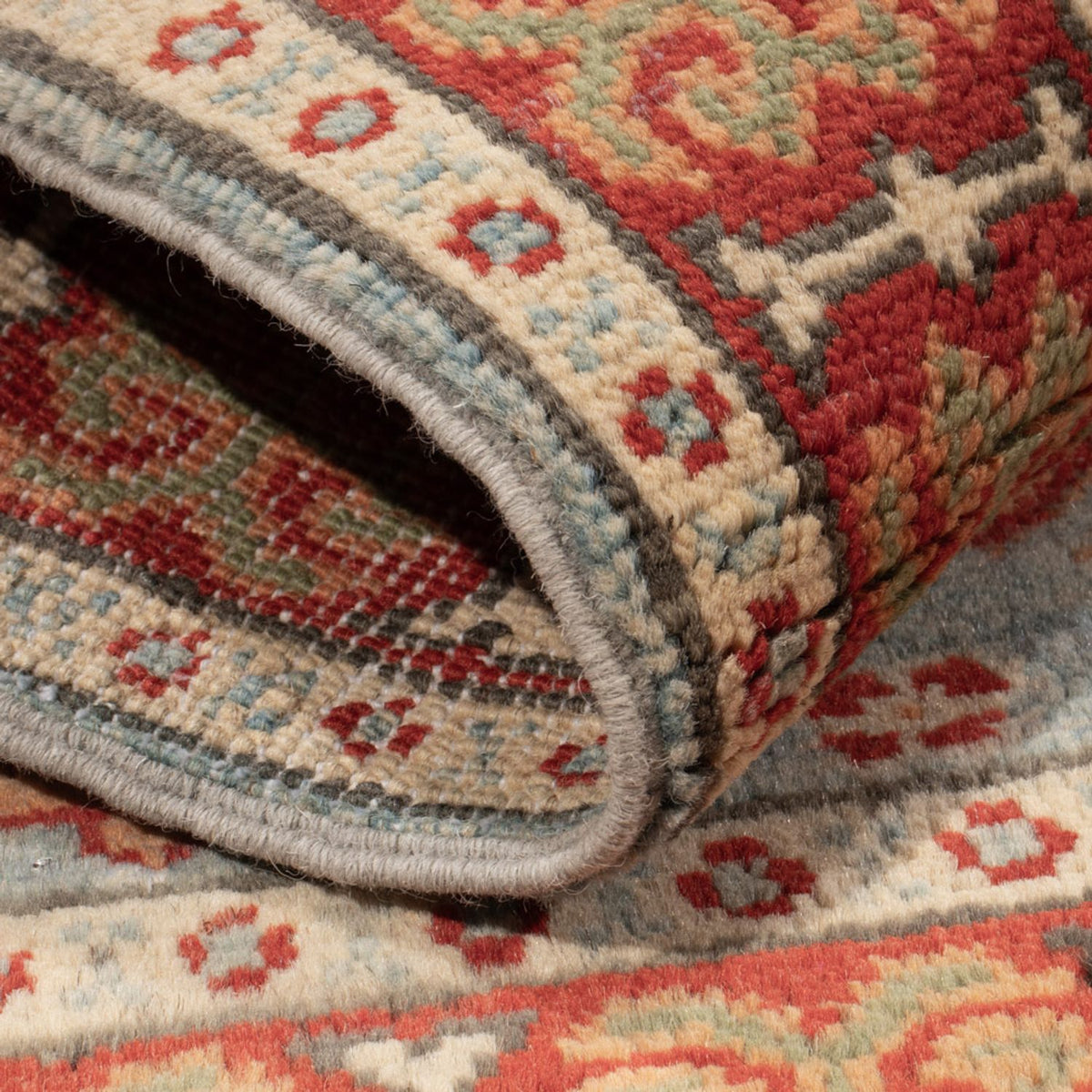 Alfombra Ziegler - Kazak - 86 x 62 cm - azul claro