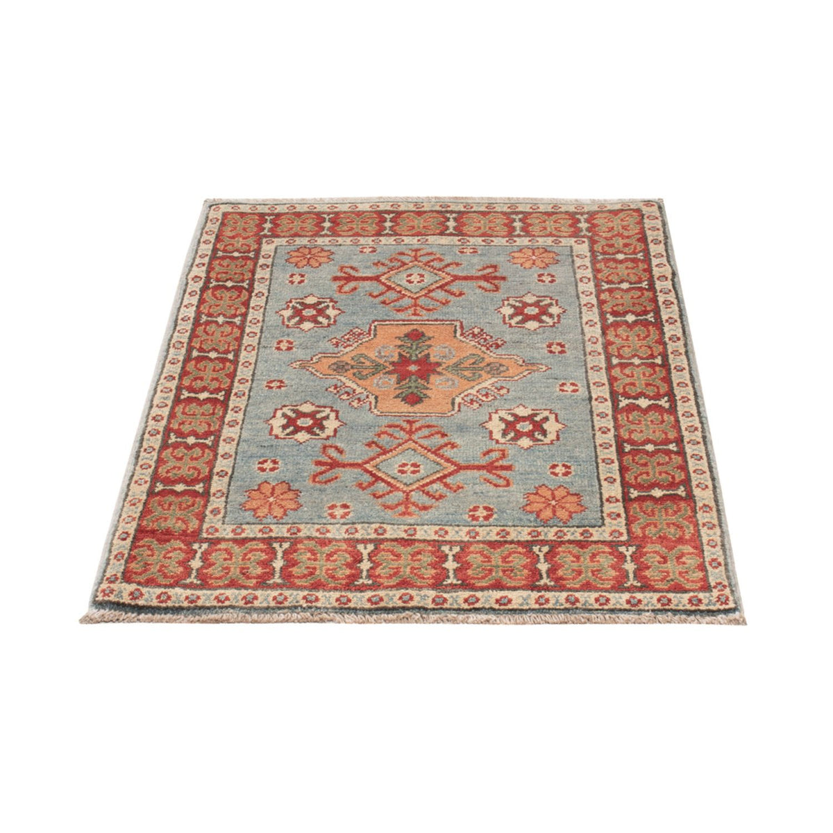 Alfombra Ziegler - Kazak - 86 x 62 cm - azul claro