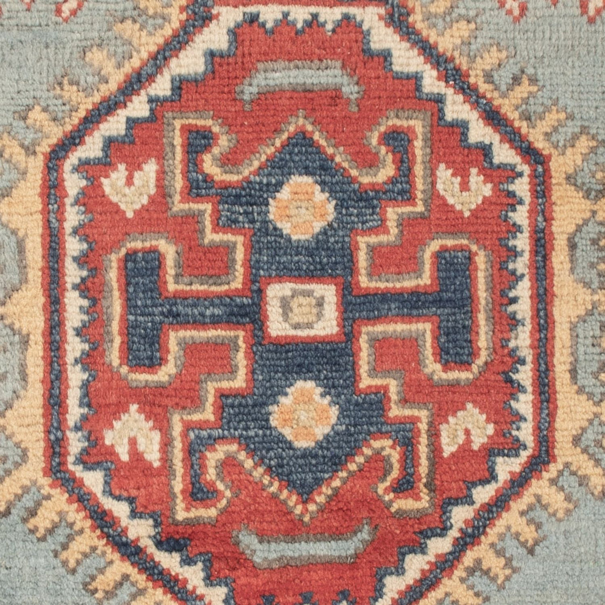 Alfombra Ziegler - Kazak - 87 x 58 cm - azul claro