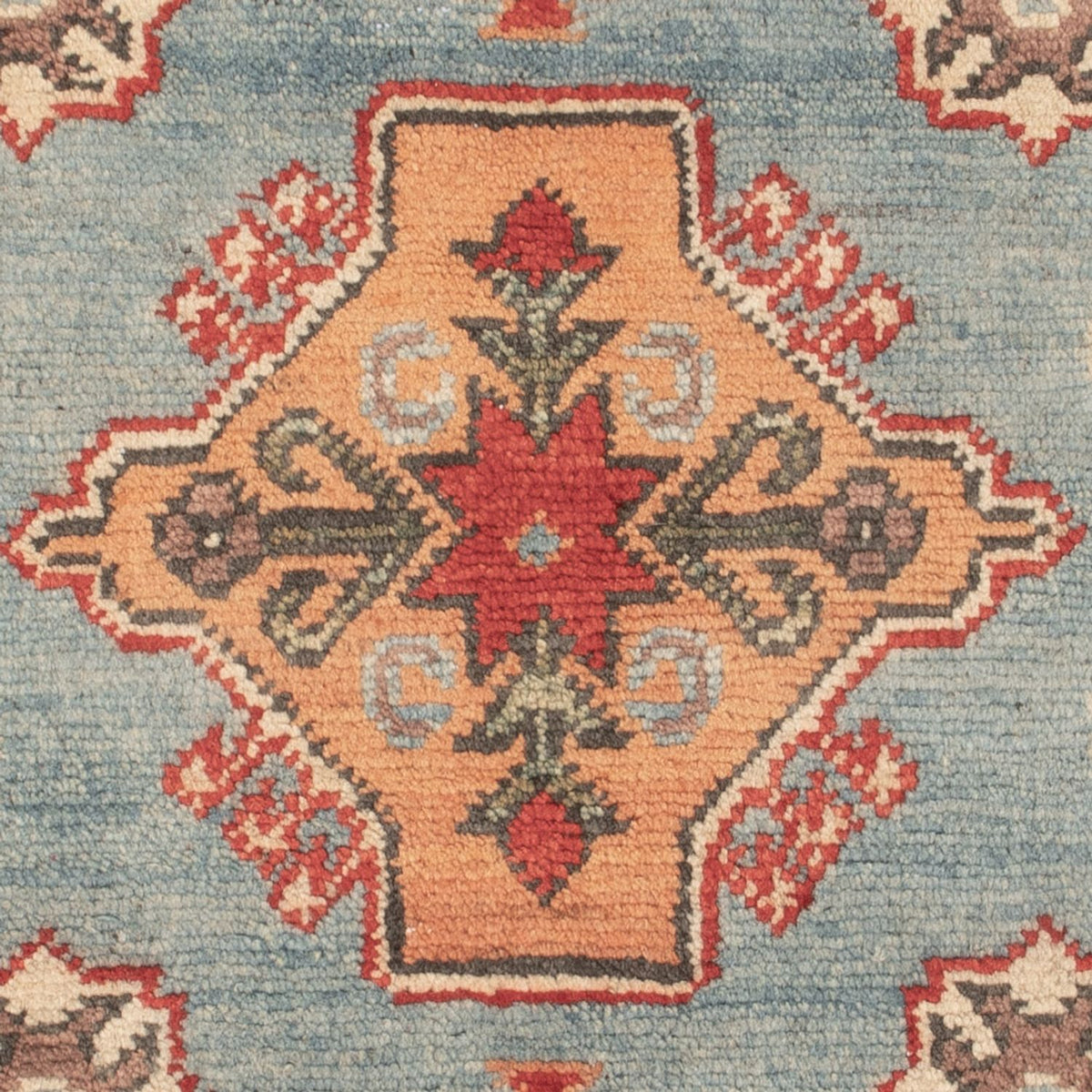 Alfombra Ziegler - Kazak - 88 x 59 cm - azul claro