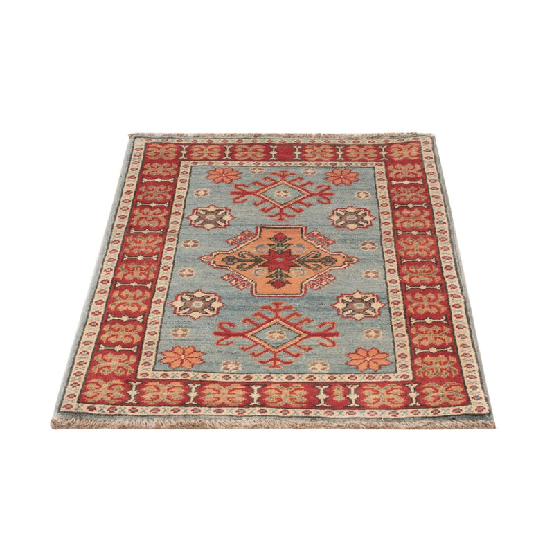 Alfombra Ziegler - Kazak - 88 x 59 cm - azul claro